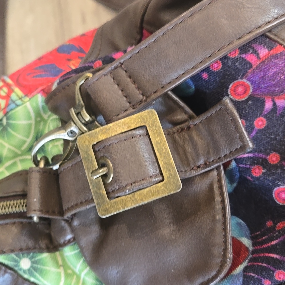 Desigual Canvas, Patchwork, Shoulder Bag - image 4